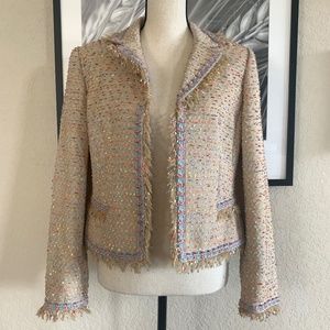 Bergamo Studio Tweed Blazer Jacket Size 8